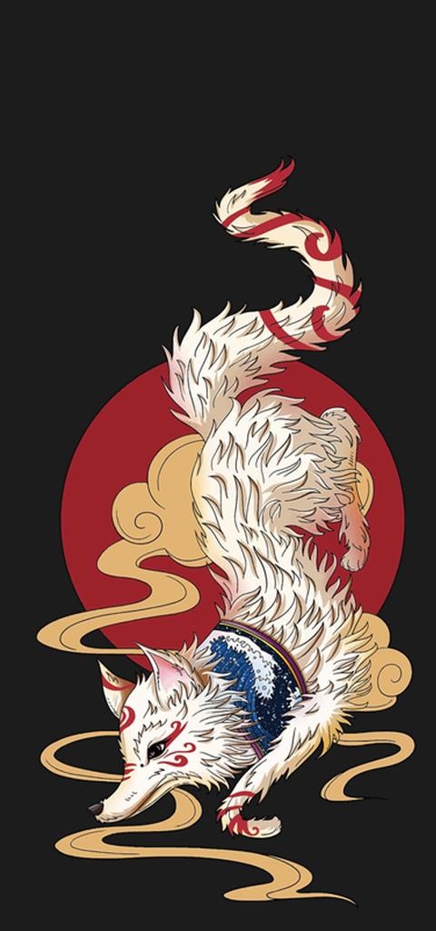 中国风狐狸手机壳图片