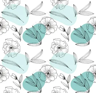 手绘植物背景图片