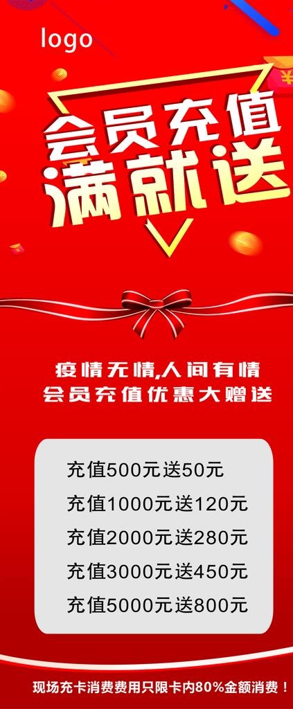 会员充值展架图片cdr矢量模版下载