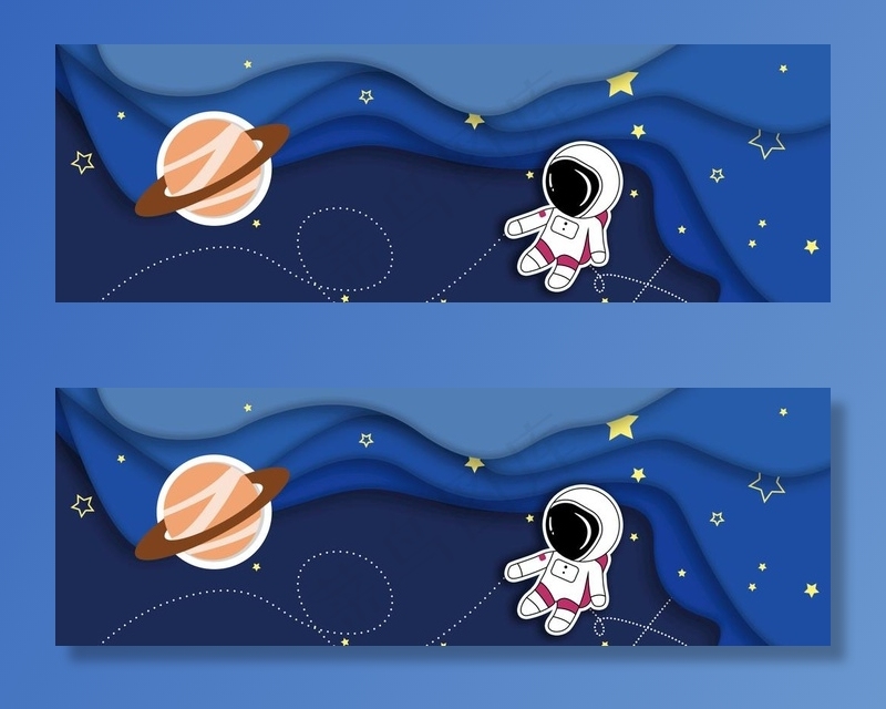 太空人图片psd模版下载