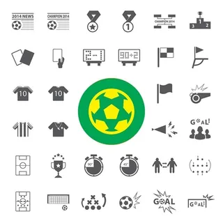 足球图标矢量图片