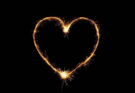 心形烟花素材图片