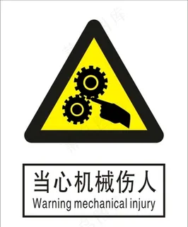 当心机械伤人图片