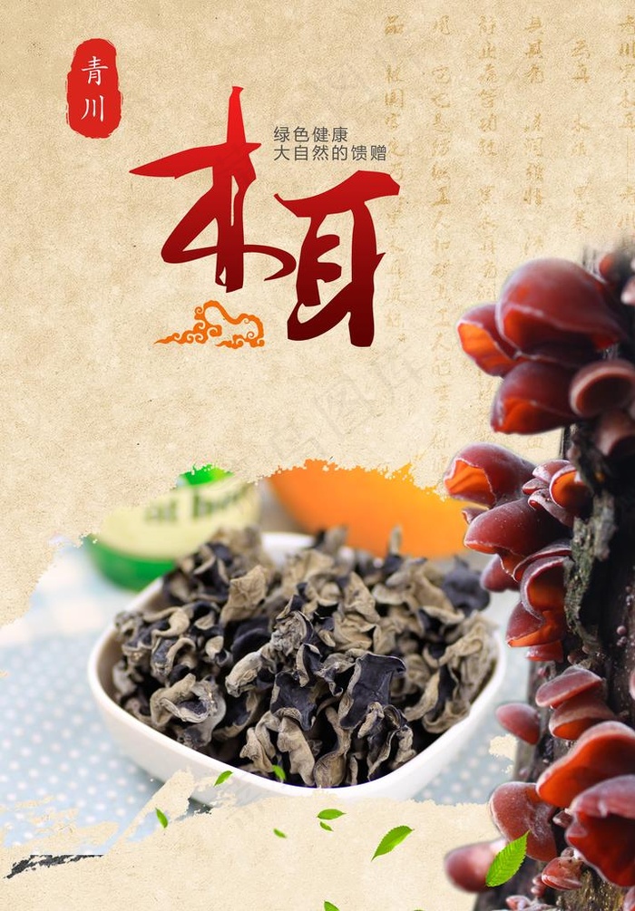 木耳图片psd模版下载