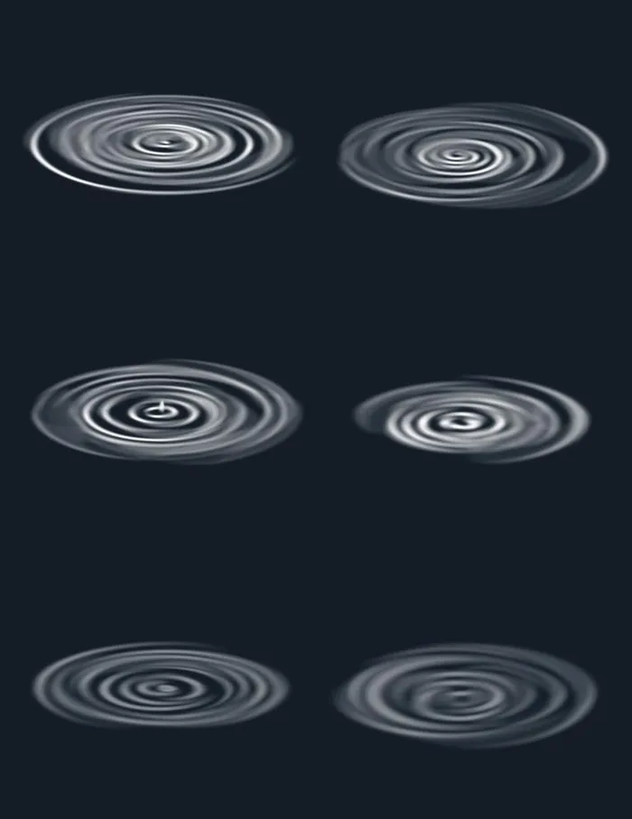 白色环形水纹PNG免抠素材图片(3072x4107)psd模版下载