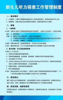 新生儿听力筛查工作制度图片