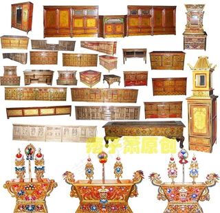藏式家具 藏式家俱 吉祥斗 西藏 日喀则图片