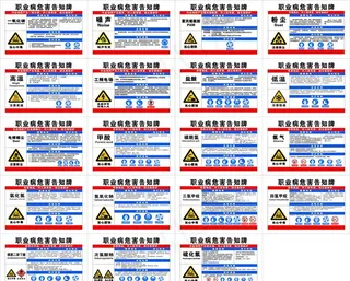 职业病危险告知牌图片