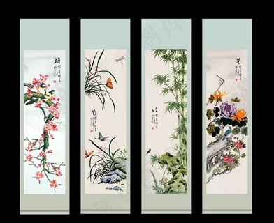 梅兰竹菊图片 梅兰竹菊图片