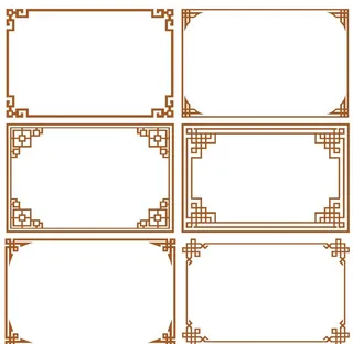 四角花边 边框图片