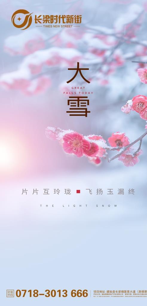 地产大雪图片(900x1758)psd模版下载