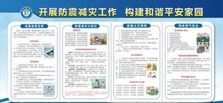 防灾减灾展板图片