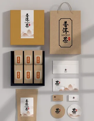 茶叶包装样机图片