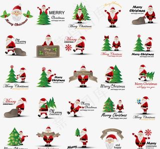 卡通圣诞老人图标图片