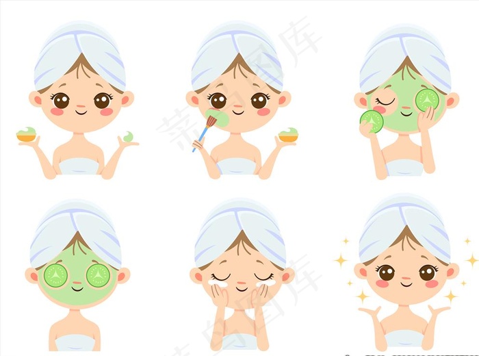 敷面膜图片