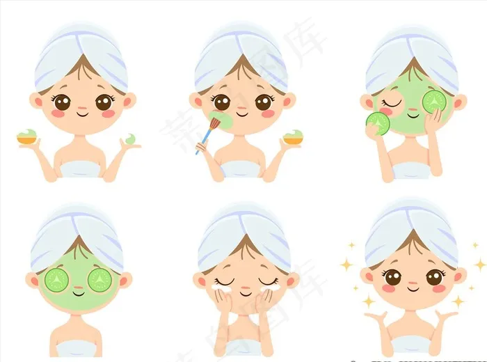 敷面膜图片