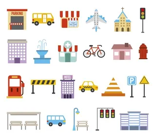 交通元素图片