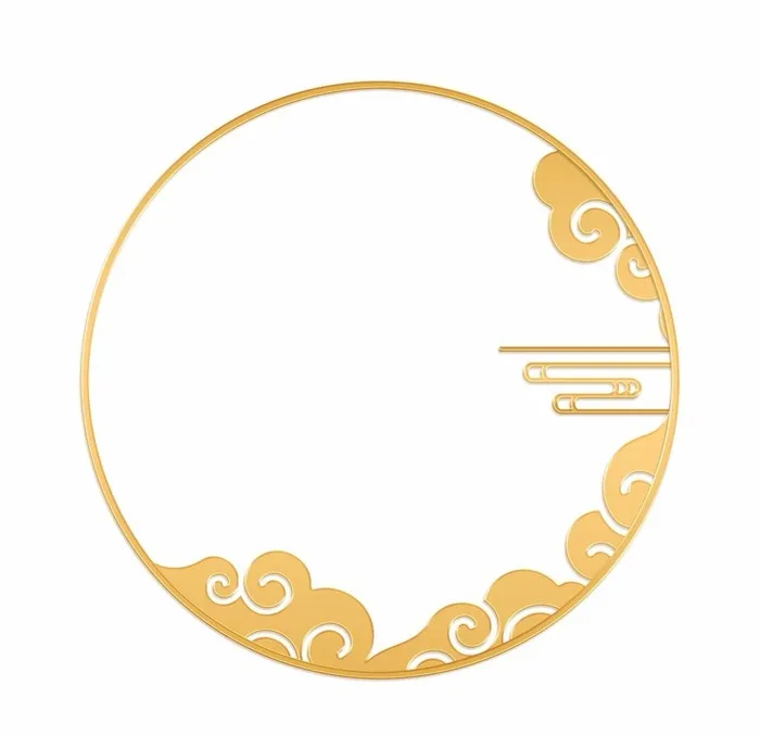 金边祥云花纹图片(2000x2000)