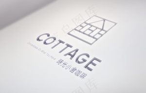 镂空logo样机图片