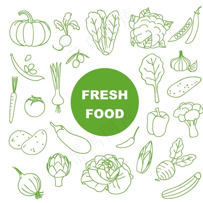手绘蔬菜图片