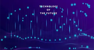 科技梦幻线条海报展板背景图片