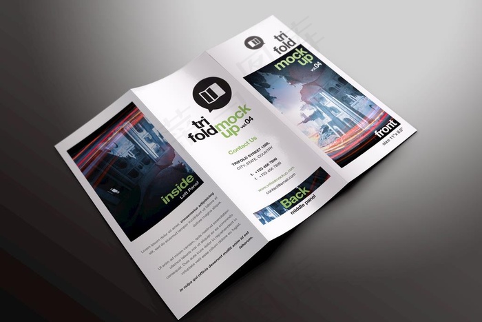 三折页样机图片