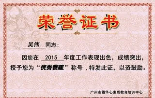 荣誉证书图片