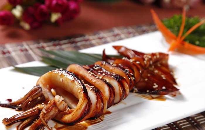 照烧鱿鱼筒图片