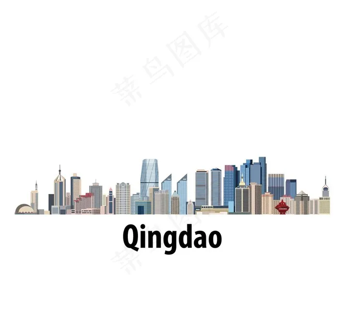 青岛图片ai矢量模版下载