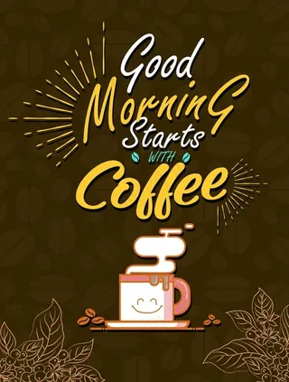 早餐咖啡海报图片