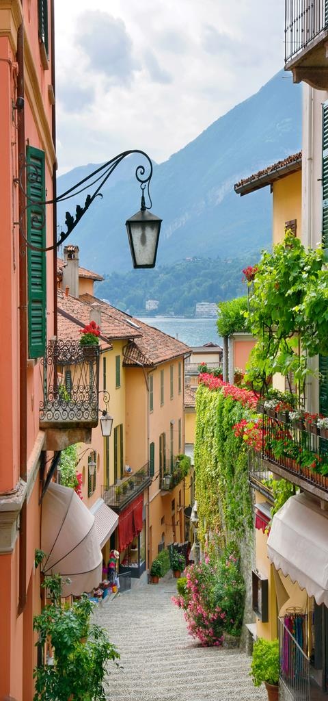 欧美小镇街道风景3d延伸感图片