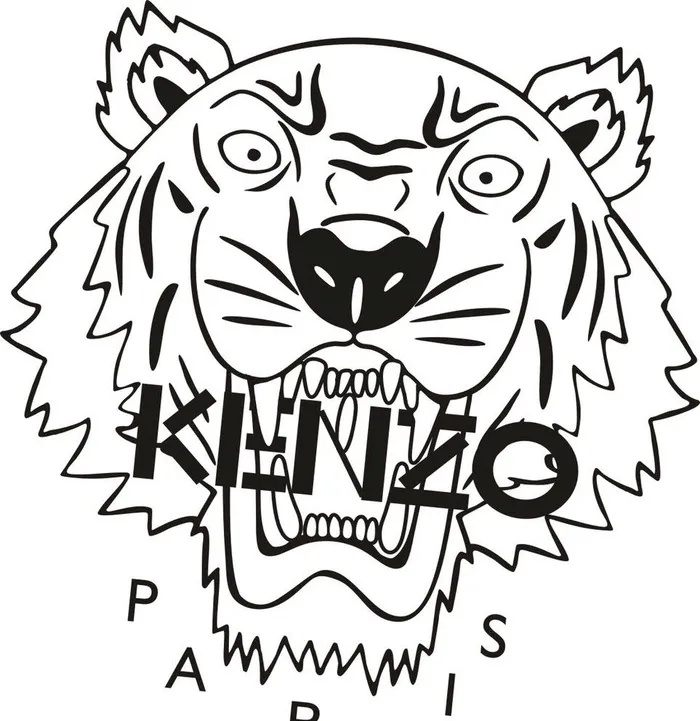KENZOlogo虎头透明背景图片(3960x4247)psd模版下载