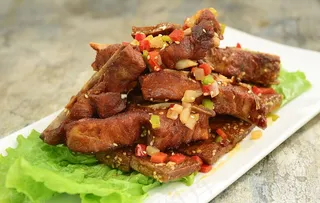 椒盐龙骨高清摄影图图片