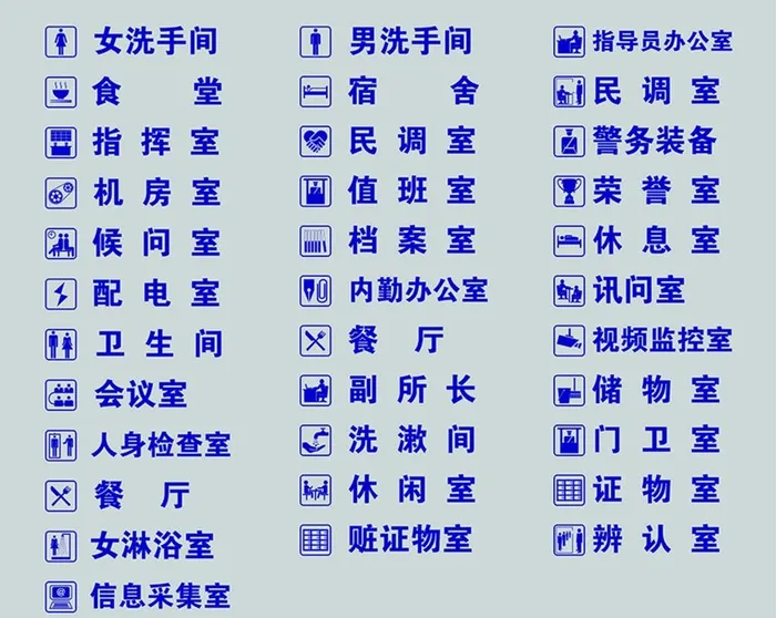 科室牌图标图片ai矢量模版下载