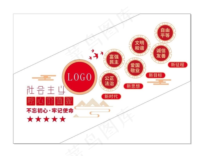 价值观  图片cdr矢量模版下载