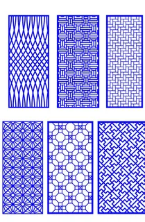 窗花 镂空花纹 屏风 隔断雕花图片