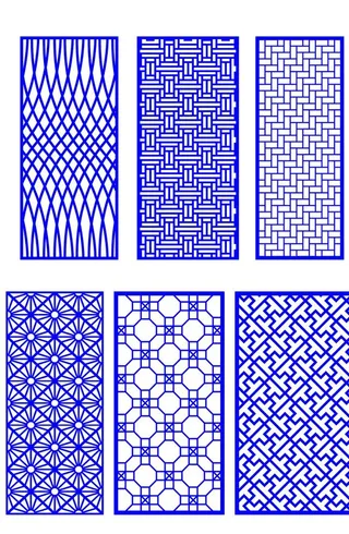 窗花 镂空花纹 屏风 隔断雕花图片