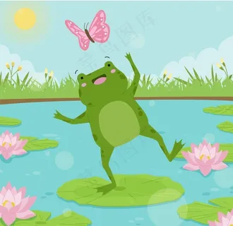 可爱青蛙插图图片 可爱青蛙插图图片