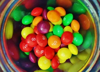 巧克力豆 彩虹糖图片