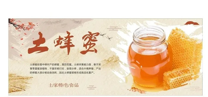 土蜂蜜图片cdr矢量模版下载
