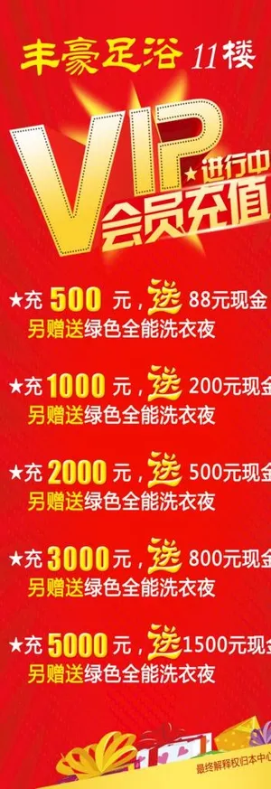 VIP会员充值展架图片