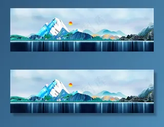 风景装饰画图片