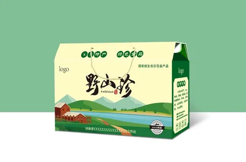 野山珍包装设计展开图图片