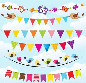 矢量三角吊旗拉旗图片