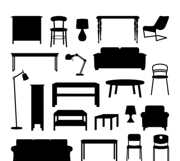 家具剪影图片