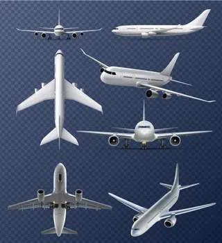 矢量真实飞机图片