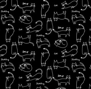 卡通猫印花图片