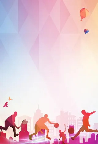 运动海报背景图片