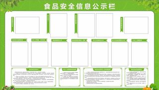 食品安全信息公示栏图片