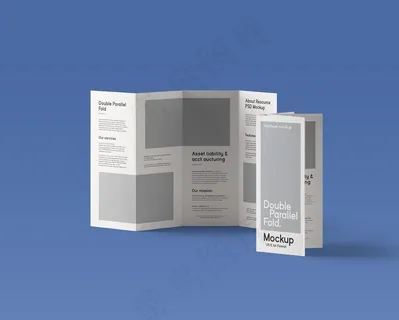 四折页样机图片